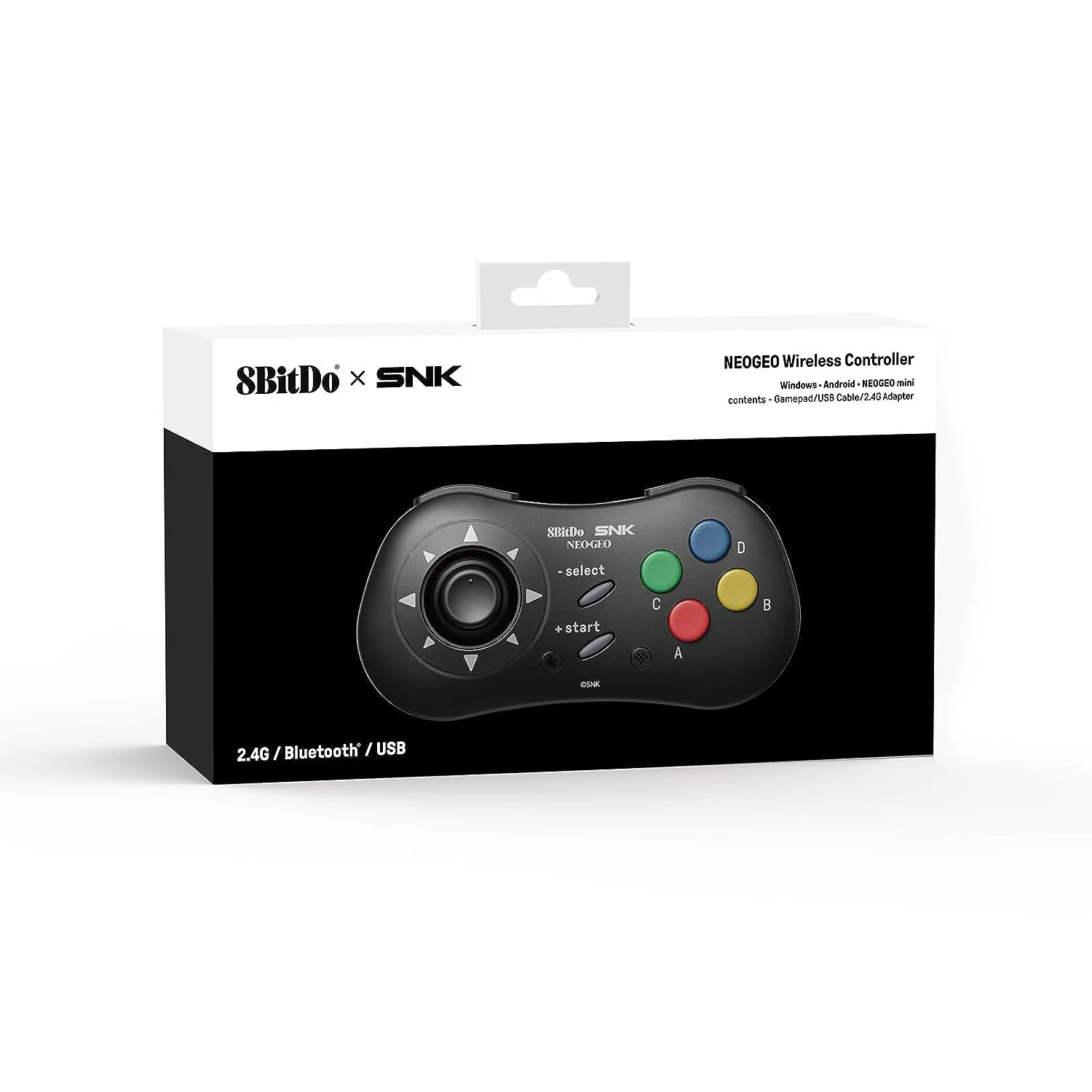 8bitdo NeoGeo Wireless Controller for Windows/ NeoGeo Mini/ Android (Black) (80HC) - Image 10