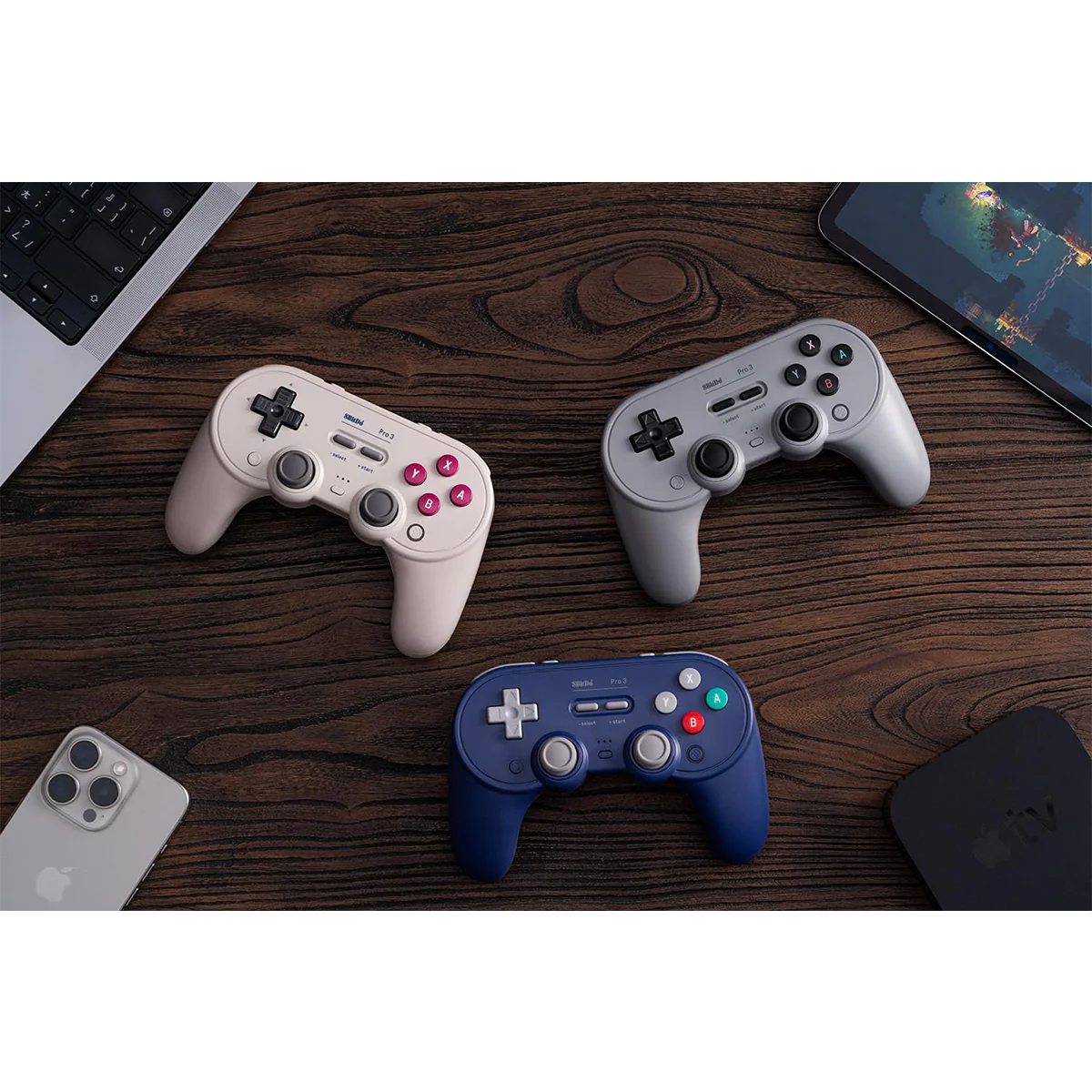 8Bitdo Pro 3 Bluetooth Gamepad for Nintendo Switch / Windows / Android (80GQ) (G Classic, Grey, Purple) - Image 19