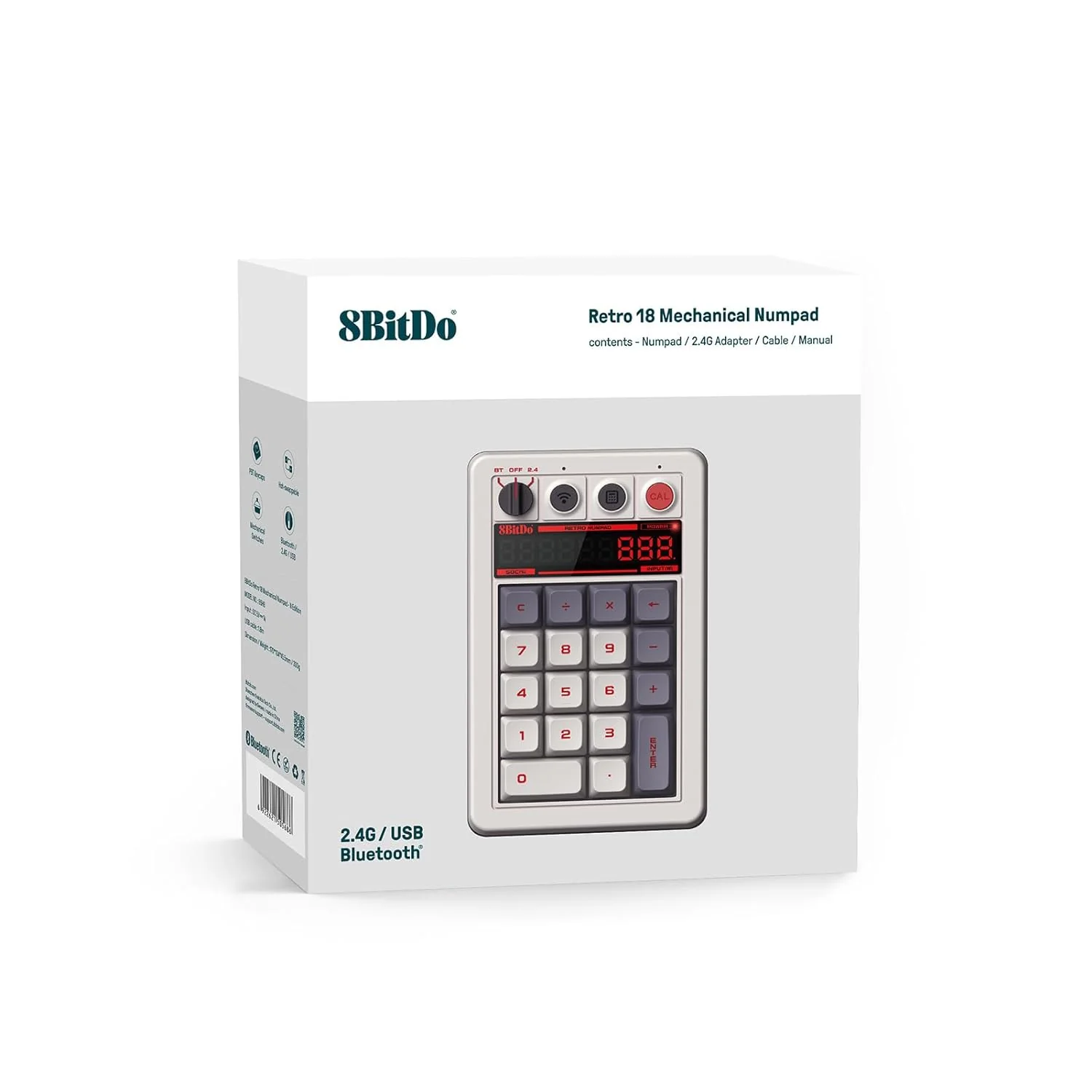 8Bitdo Retro 18 Mechanical Numpad (B5HB) (Fami Edition, N Edition, C64 Edition, M Edition) - Image 19