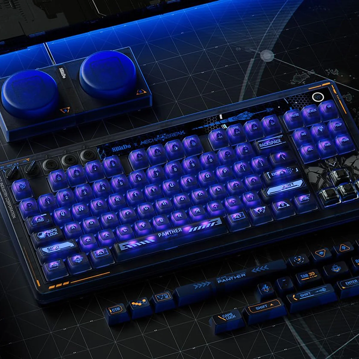 8Bitdo Retro 87 Mechanical Keyboard Mecha Break Panther Edition (85HD) - Image 3