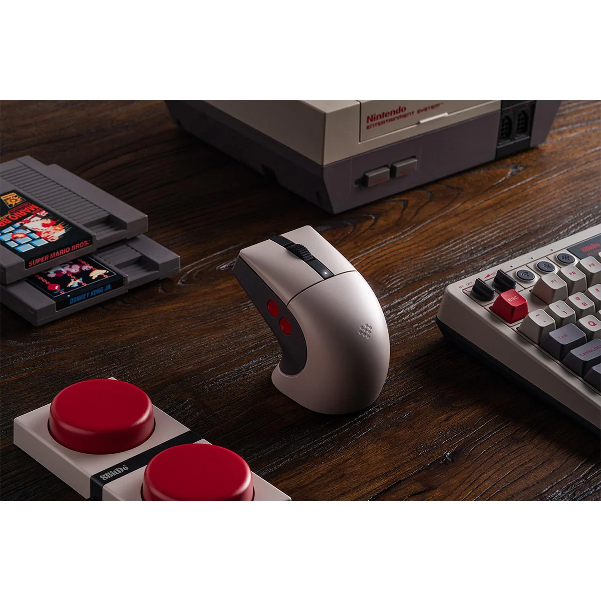 8Bitdo Retro R8 Tri-Mode Mouse with Charging Dock N Edition (85CB) - Image 8