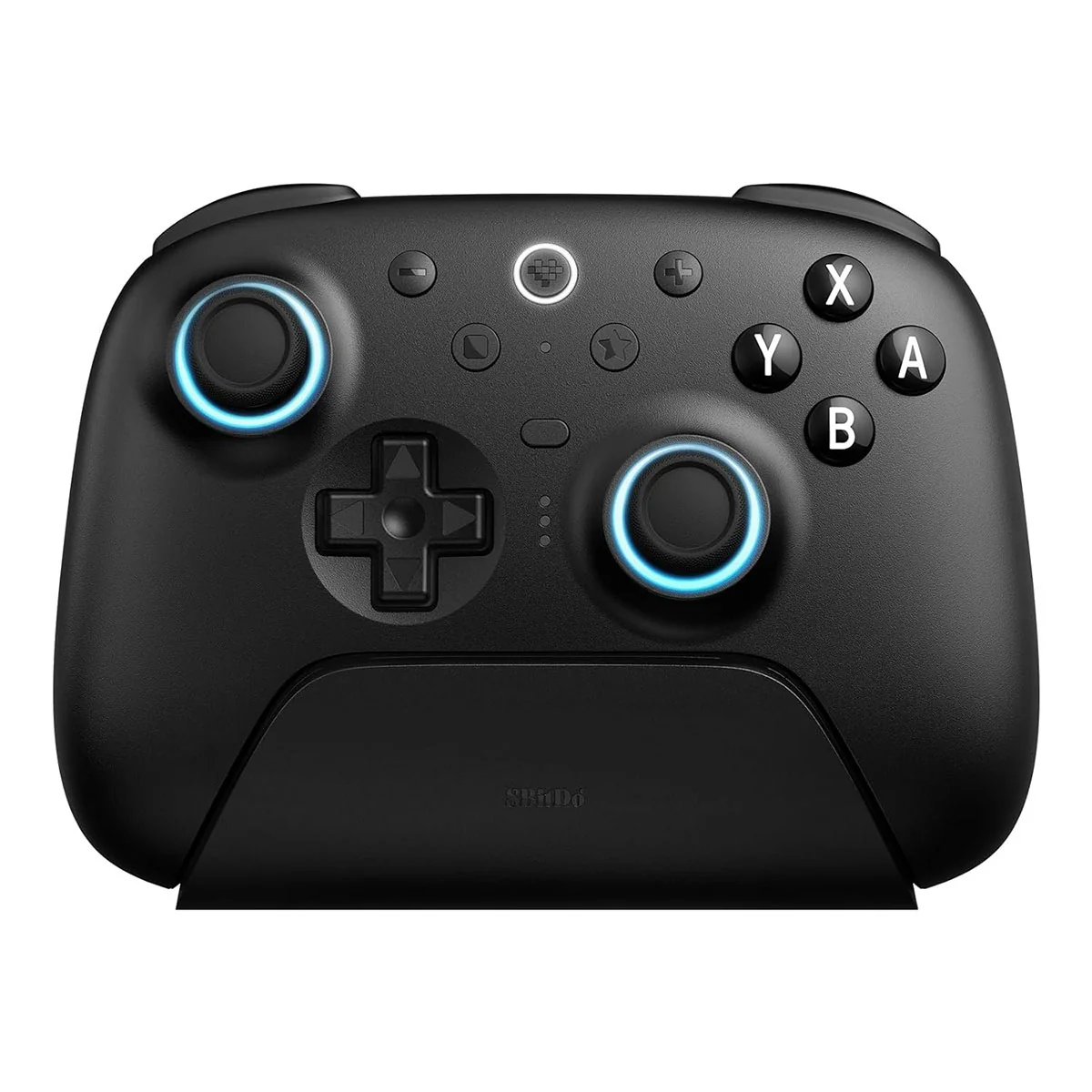 8BitDo Ultimate 2 Bluetooth Controller with TMR Joysticks, Switchable Hall Effect/ Tactile Triggers, Vibration & Motion Control, RGB Fire Ring with Charging Dock for Nintendo Switch/Windows PC/N-Switch Pro Controller (Black, White) (80ND) - Image 2
