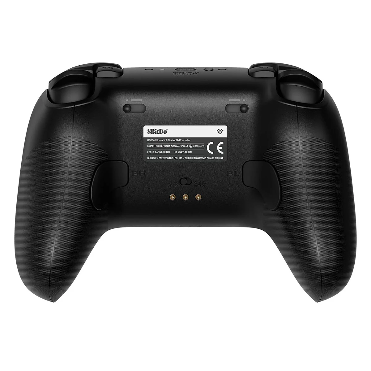 8BitDo Ultimate 2 Bluetooth Controller with TMR Joysticks, Switchable Hall Effect/ Tactile Triggers, Vibration & Motion Control, RGB Fire Ring with Charging Dock for Nintendo Switch/Windows PC/N-Switch Pro Controller (Black, White) (80ND) - Image 5
