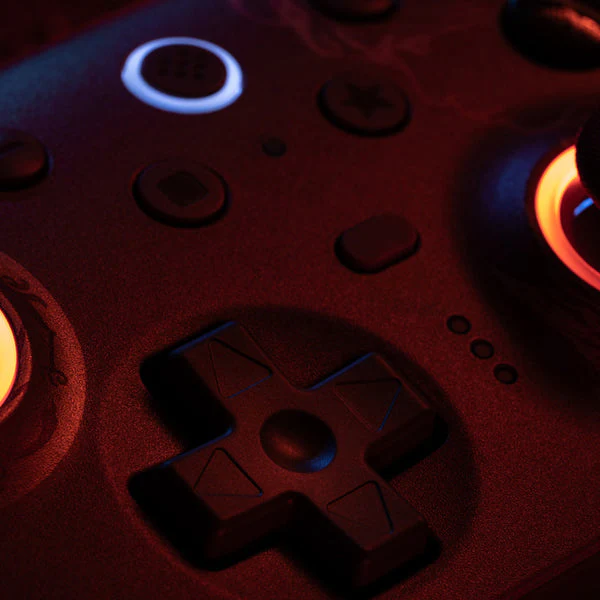8BitDo Ultimate 2 Wireless Controller with TMR Joysticks, Switchable Hall Effect/ Tactile Triggers, RGB Fire Ring, 8Speed Wireless Tech with Charging Dock for Windows/Android (Wuchang Fallen Feathers) (81HE) - Image 4
