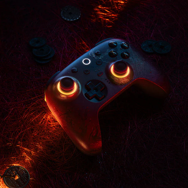8BitDo Ultimate 2 Wireless Controller with TMR Joysticks, Switchable Hall Effect/ Tactile Triggers, RGB Fire Ring, 8Speed Wireless Tech with Charging Dock for Windows/Android (Wuchang Fallen Feathers) (81HE) - Image 8