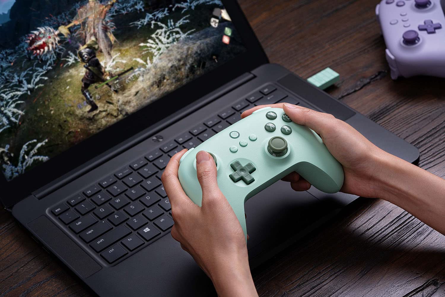 8BITDO Ultimate C Wireless 2.4G Controller (Windows/Android/Raspberry Pi) (Green Edition) (81HC) - Image 9