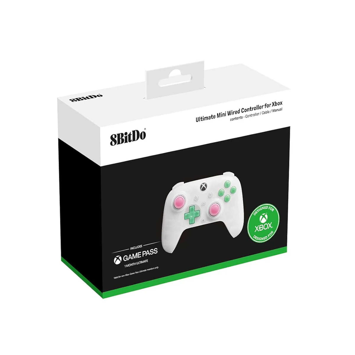 8Bitdo Ultimate Mini Wired Controller for Xbox (82CC) (Translucent Green, Translucent Pink, Translucent White) - Image 23