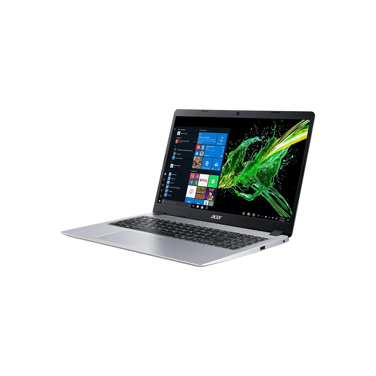 Acer Aspire 3 A315-24P-R5GC Laptop (Pure Silver) | 15.6" FHD IPS (1920x1080) | Ryzen 5 7520U | 16GB RAM | 512GB SSD | AMD Radeon Graphics | Windows 11 Home | MS Office Home & Student 2021 | Acer Entry Run Rate Backpack B-1620-P - Image 3