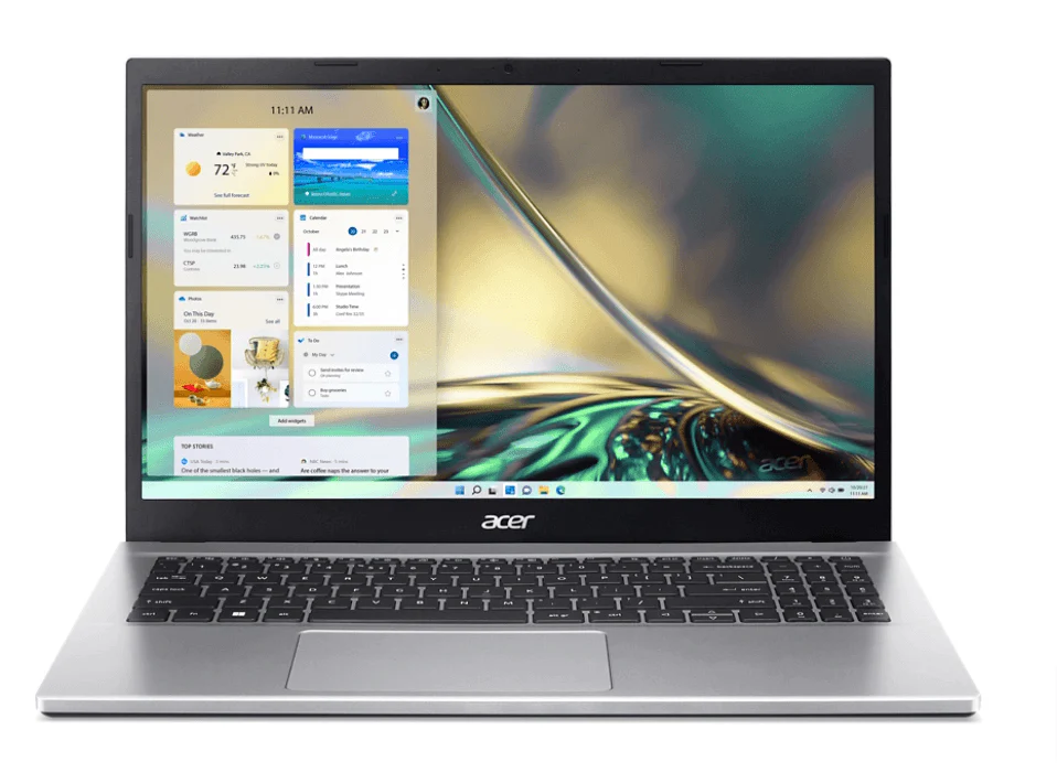 Acer Aspire 3 A315-59-598K Laptop (Pure Silver) | 15.6" FHD (1920 x 1080) | i5-1235U | 8GB DDR4 | 512GB SSD | Intel UHD | Windows 11 | MS Office & Student 2021 | Acer Entry Run Rate Backpack E-1620-P - Image 2
