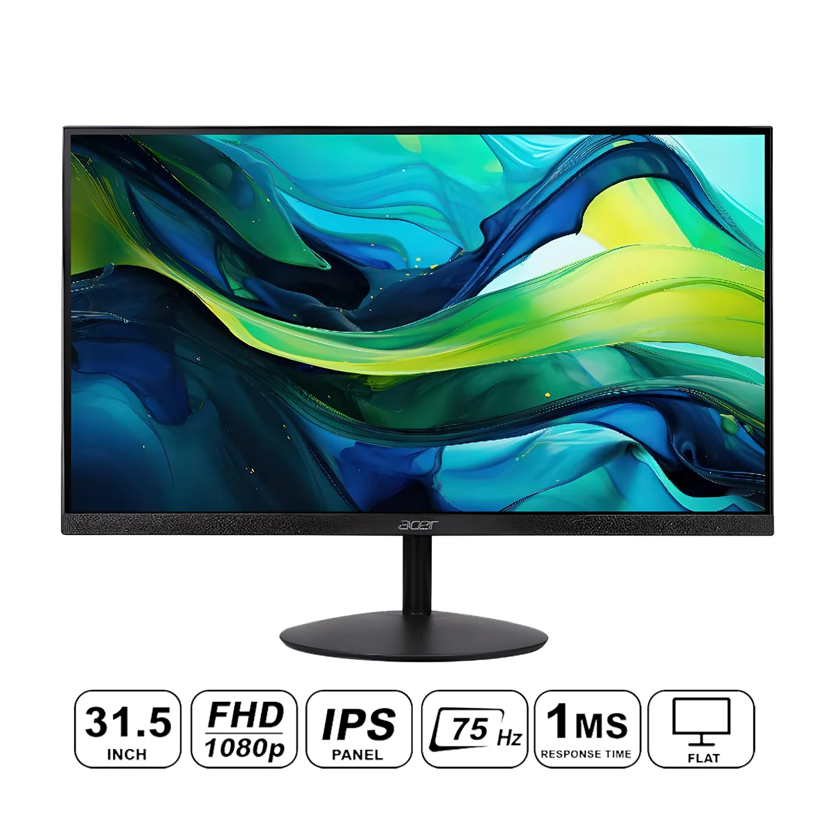 Acer SA322Q ABI 31.5 FHD (1920X1080) 75HZ 1MS (VRB) IPS Gaming Monitor (Black)