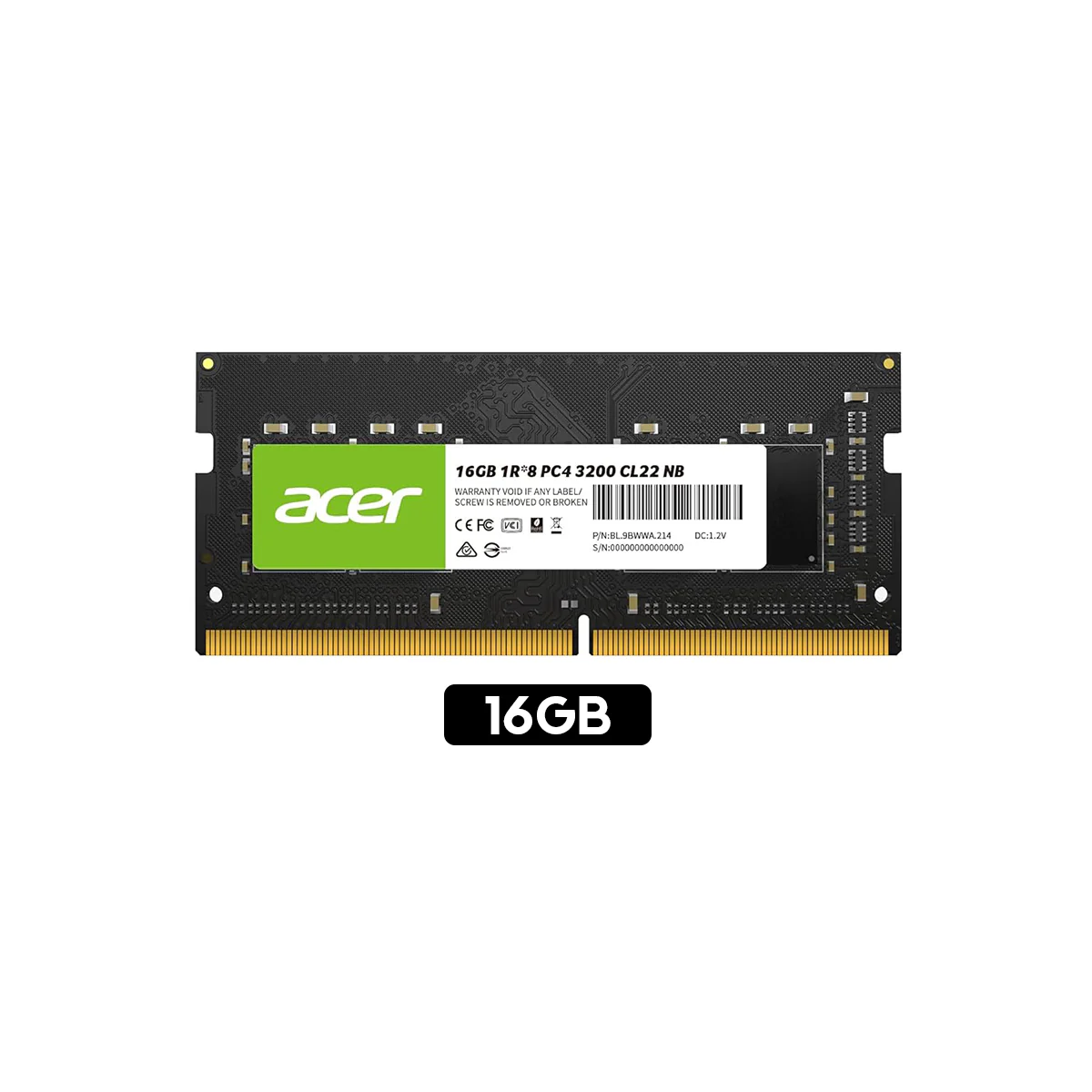 Acer SD100 3200MHz CL22 DDR4 SODIMM (8GB, 16GB) - Image 9
