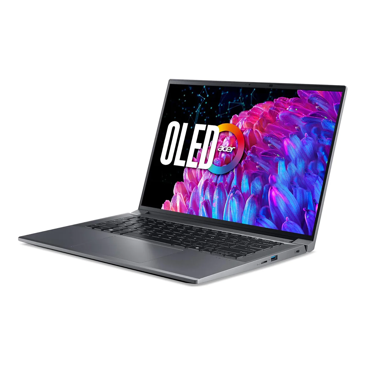 Acer Swift X 14 SFX14-72G-72KY Laptop (Steel Gray) | 14.5" WQXGA+ (2880x1800) 120Hz OLED | Core Ultra 7 155H | 16GB RAM | 512GB SSD | RTX 4050 | Windows 11 Home | MS Office Home & Student 2021 + Acer Entry Run Rate Backpack E-1620-P - Image 4