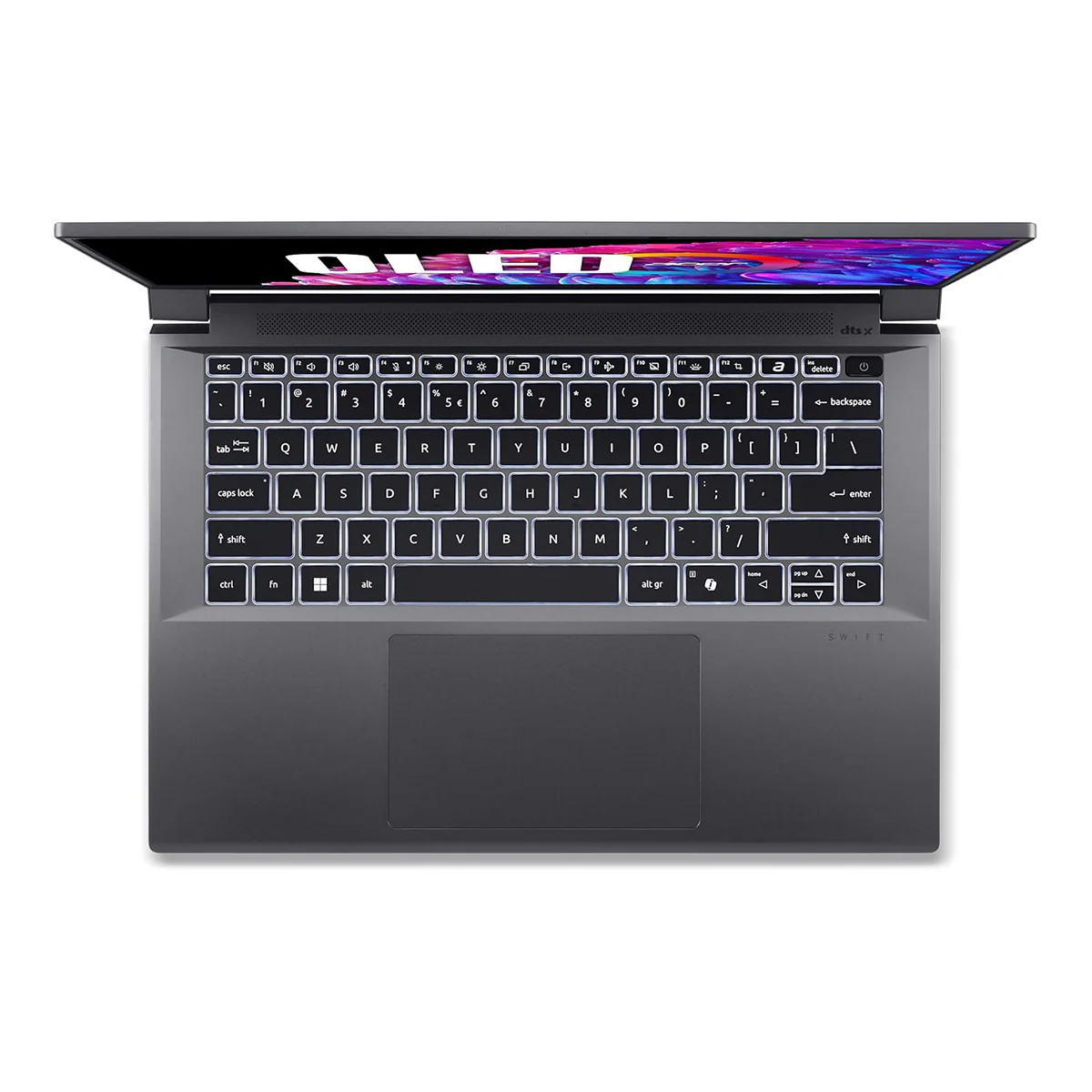 Acer Swift X 14 SFX14-72G-72KY Laptop (Steel Gray) | 14.5" WQXGA+ (2880x1800) 120Hz OLED | Core Ultra 7 155H | 16GB RAM | 512GB SSD | RTX 4050 | Windows 11 Home | MS Office Home & Student 2021 + Acer Entry Run Rate Backpack E-1620-P - Image 6