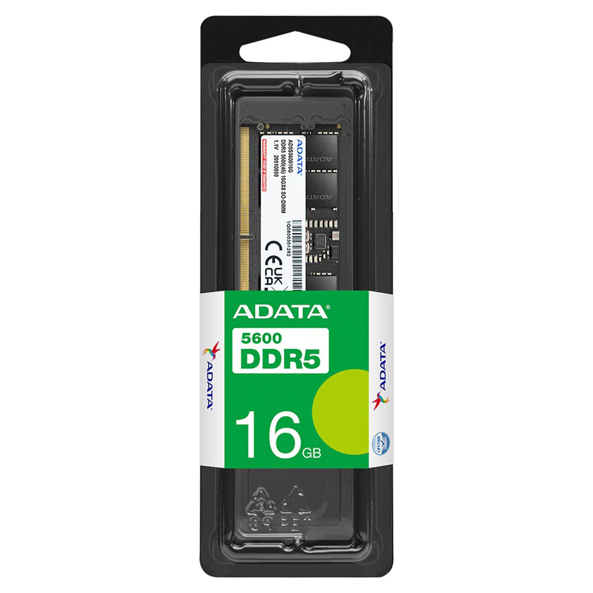 Adata 16GB DDR5 5600MHz SO-DIMM Memory Module (AD5S560016G-S)