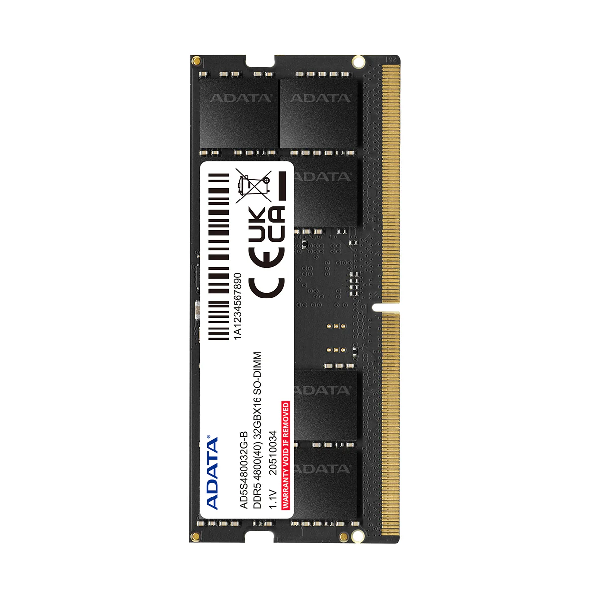 Adata 16GB DDR5 4800MHz SO-DIMM Memory (AD5S480016G-S) - Image 3