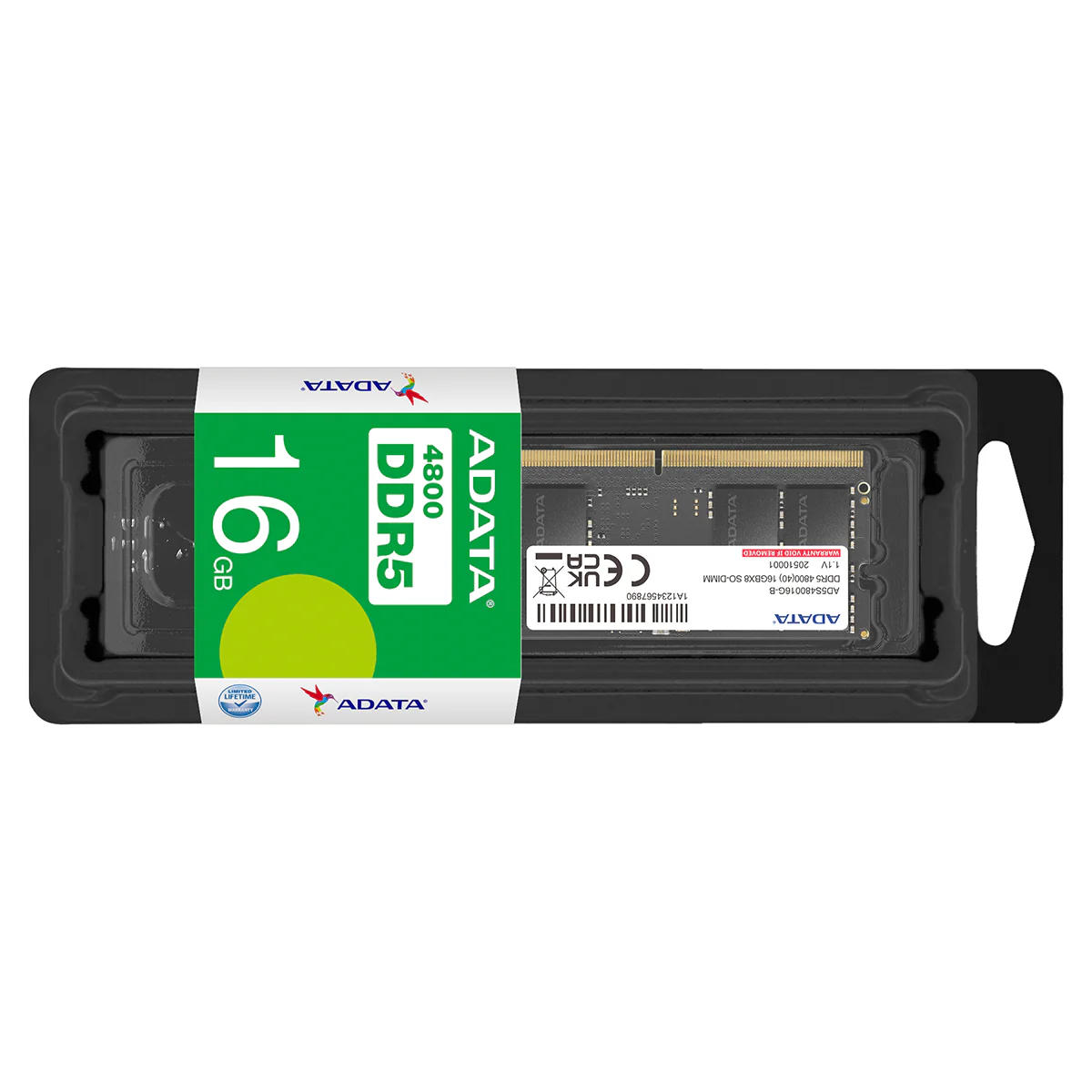 Adata 16GB DDR5 4800MHz SO-DIMM Memory (AD5S480016G-S) - Image 4