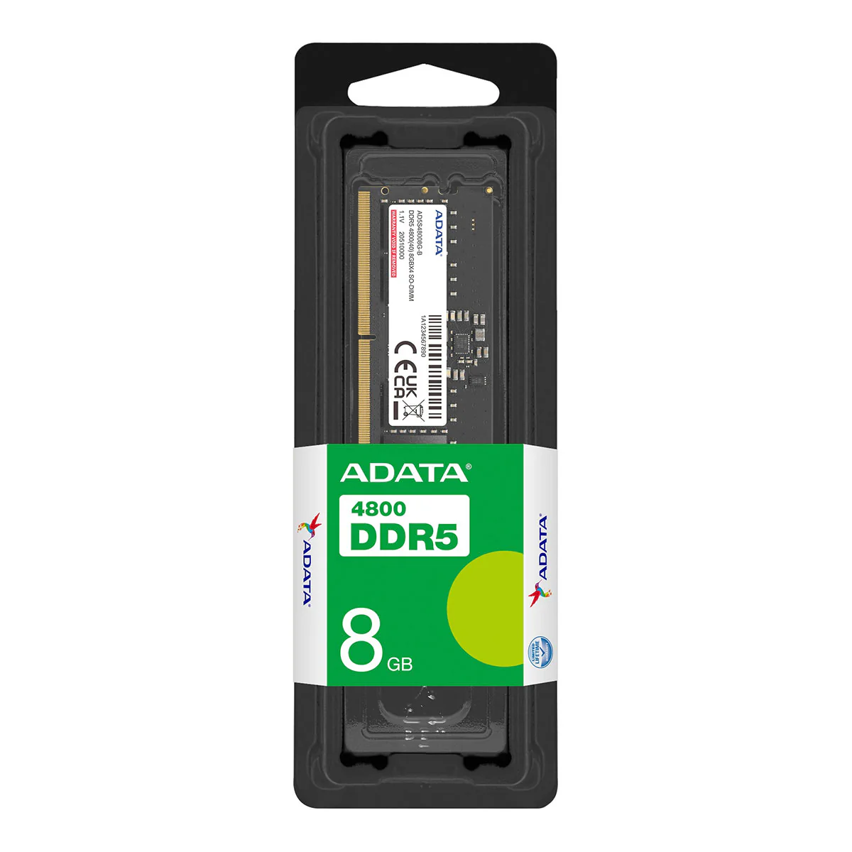 Adata 8GB DDR5 4800Mhz SO-DIMM Memory Module AD5S48008G-S
