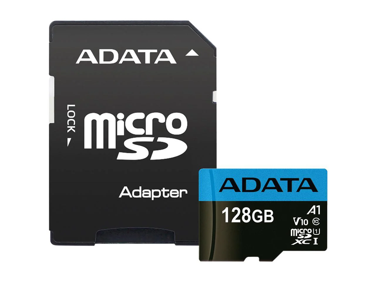 ADATA Premier 128GB MicroSDHC UHS-I Class 10 V10 A1 Memory Card With Adapter (AUSDX128GUICL10A1-RA1) - Image 2