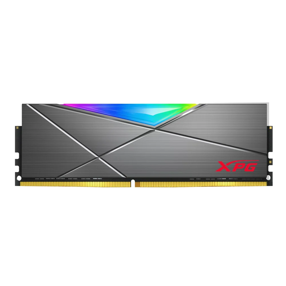 Adata XPG Spectrix D50 8GB (1x8GB) DDR4 RGB 3600MHz PC4-28800 CL18-22-22 1.35V Desktop Memory (Tungsten Grey, White) - Image 2