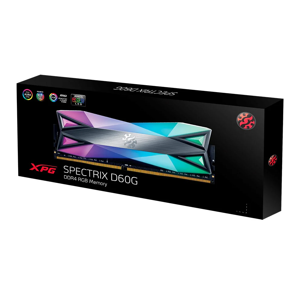 ADATA XPG Spectrix D60G 32GB (2X16GB) DDR4 RGB 3200MHZ PC4-25600 CL16-20-20 1.35V Desktop Memory (Tungsten Grey) (AX4U320016G16A-DT60) - Image 10