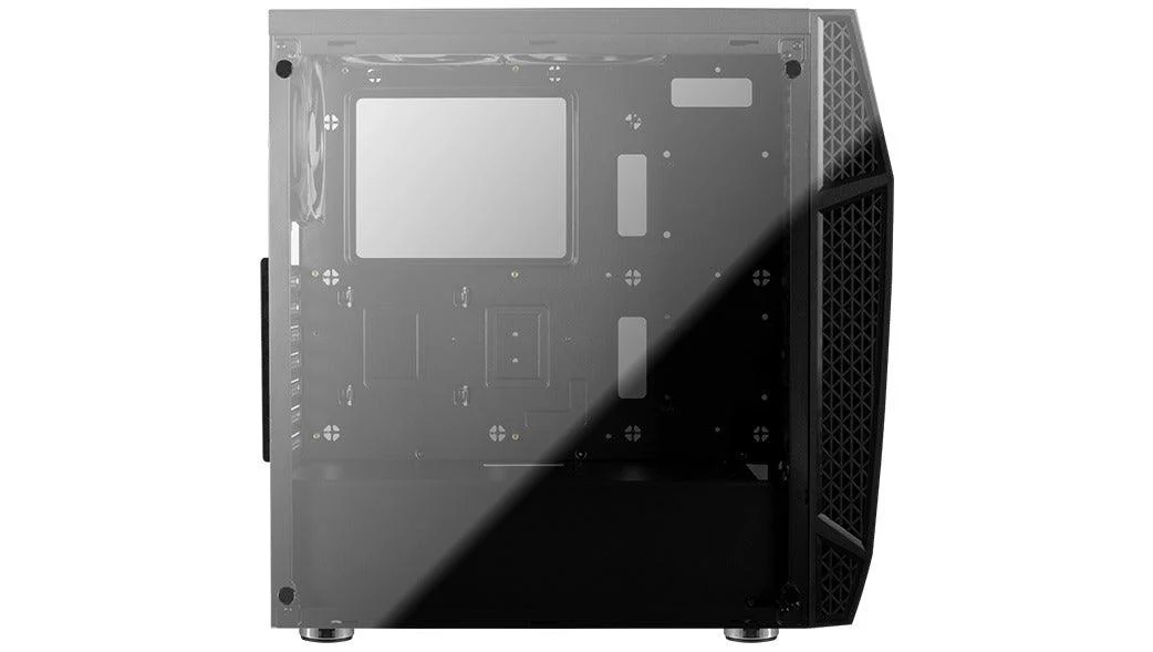 Aerocool Klaw-G-BK-V1 Tempered Glass RGB Mid-Tower Case (Black) - Image 5