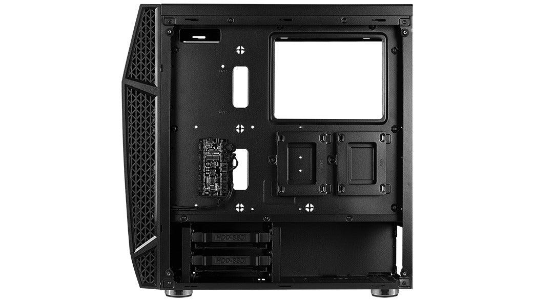 Aerocool Klaw-G-BK-V1 Tempered Glass RGB Mid-Tower Case (Black) - Image 8