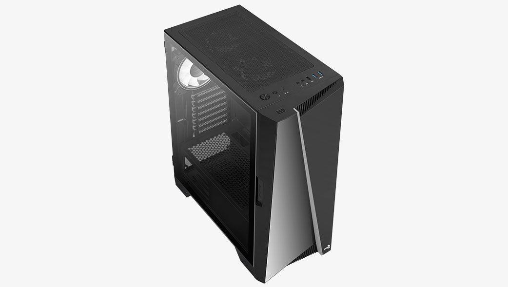Aerocool Mirage-G-BK-V1 ARGB Mid-Tower Case (Black) - Image 3