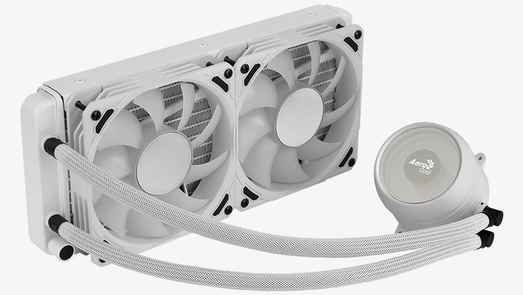 Aerocool Mirage L240 240MM ARGB Liquid Cpu Cooler (White) - Image 2