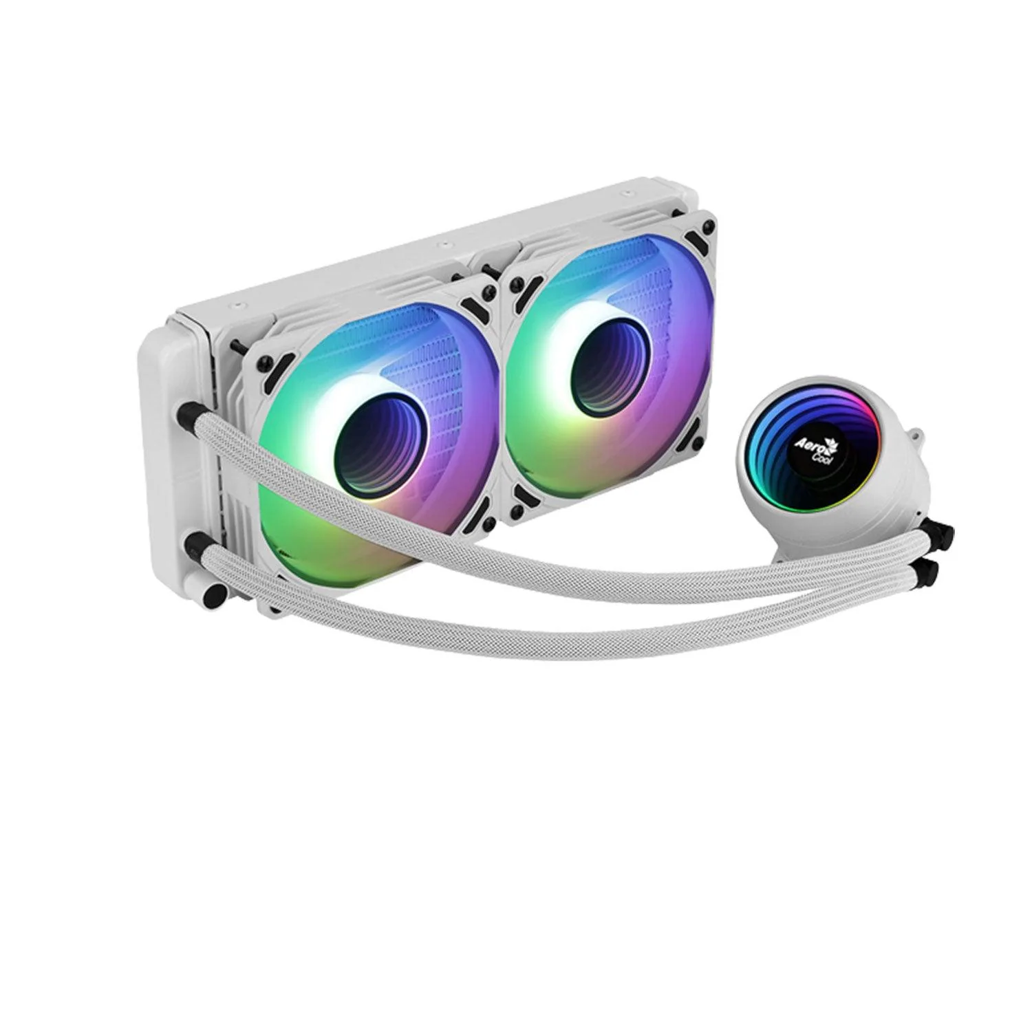 Aerocool Mirage L240 240MM ARGB Liquid Cpu Cooler (White) - Image 4