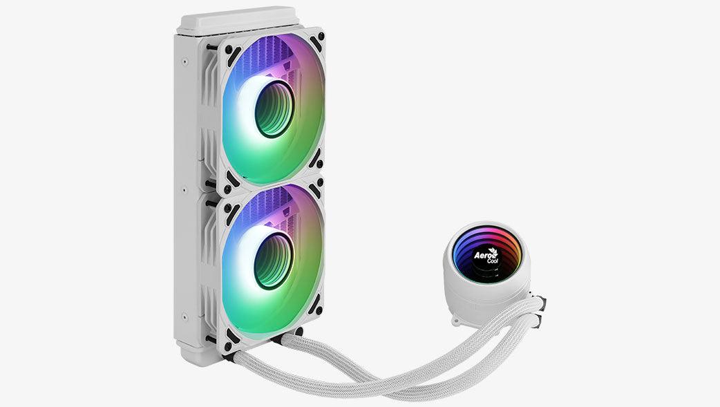 Aerocool Mirage L240 240MM ARGB Liquid Cpu Cooler (White) - Image 5