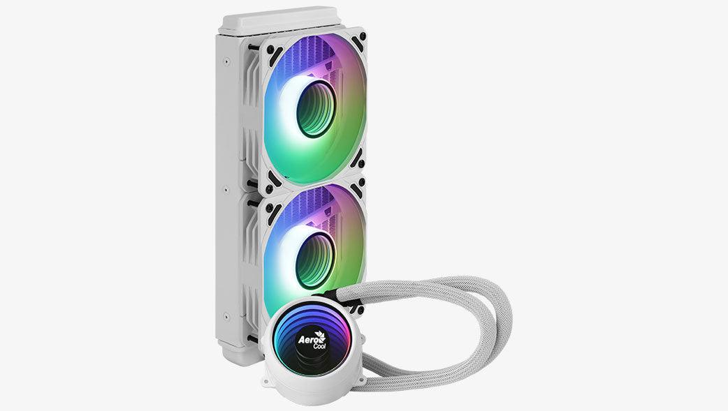 Aerocool Mirage L240 240MM ARGB Liquid Cpu Cooler (White) - Image 6