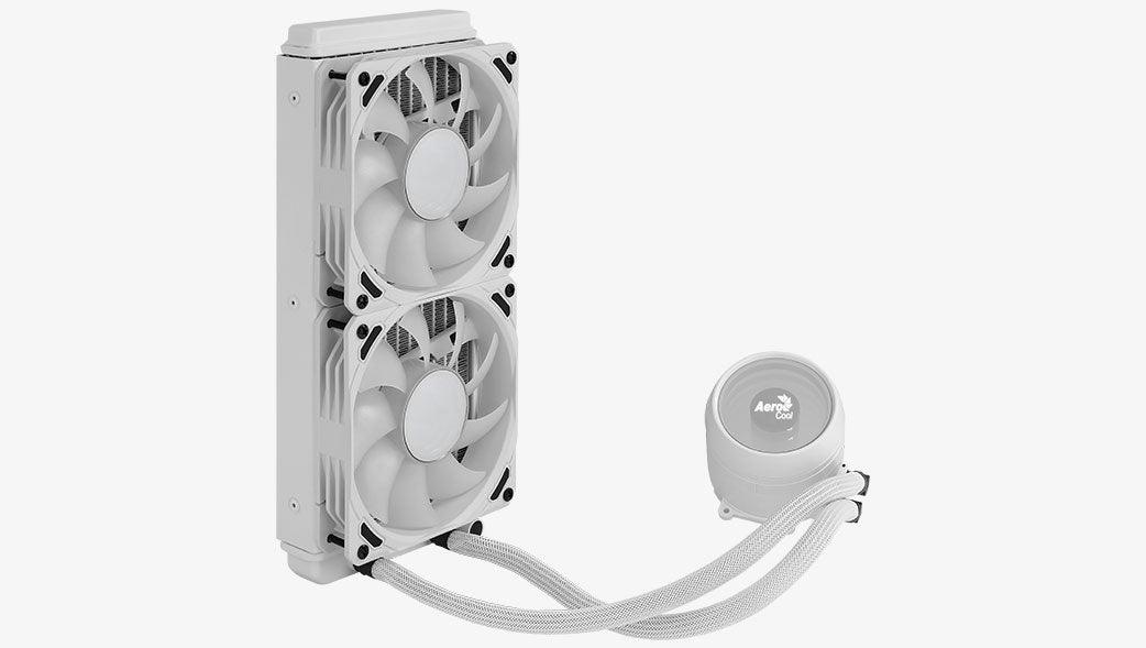 Aerocool Mirage L240 240MM ARGB Liquid Cpu Cooler (White) - Image 7