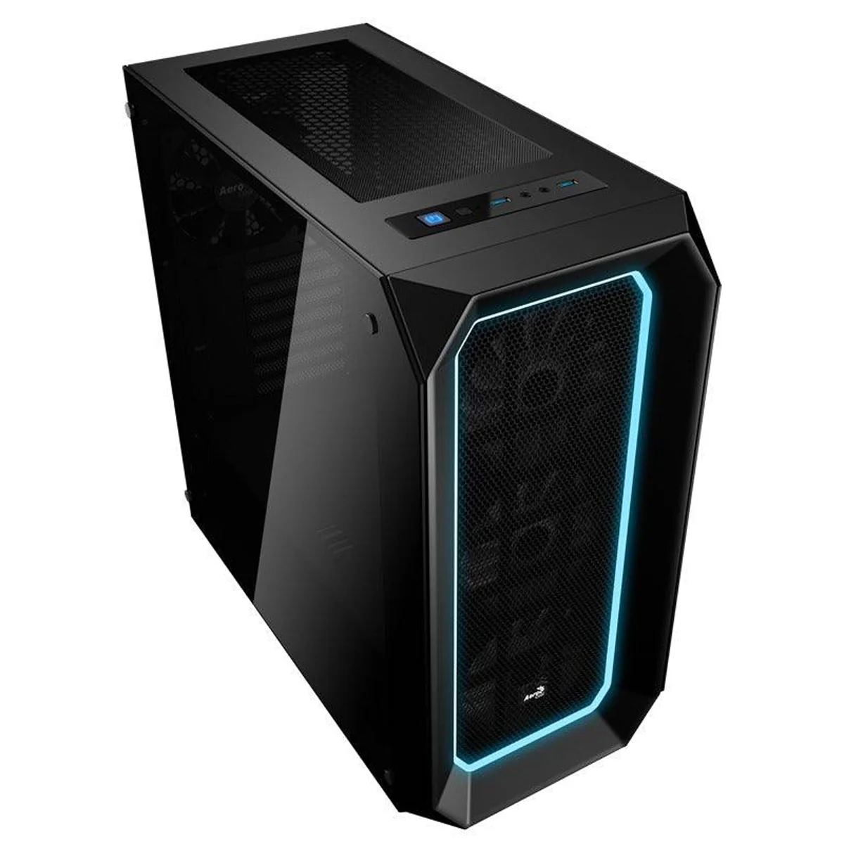 Aerocool P7-C0 Pro Dual Tempered Glass RGB Mid-Tower Case (Black) - Image 3