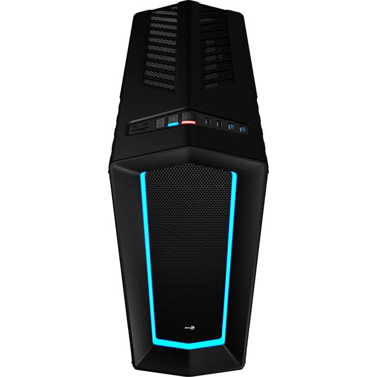 Aerocool P7-C1 Tempered Glass RGB Mid-Tower Case (Black) (P7-C1 BG) - Image 4