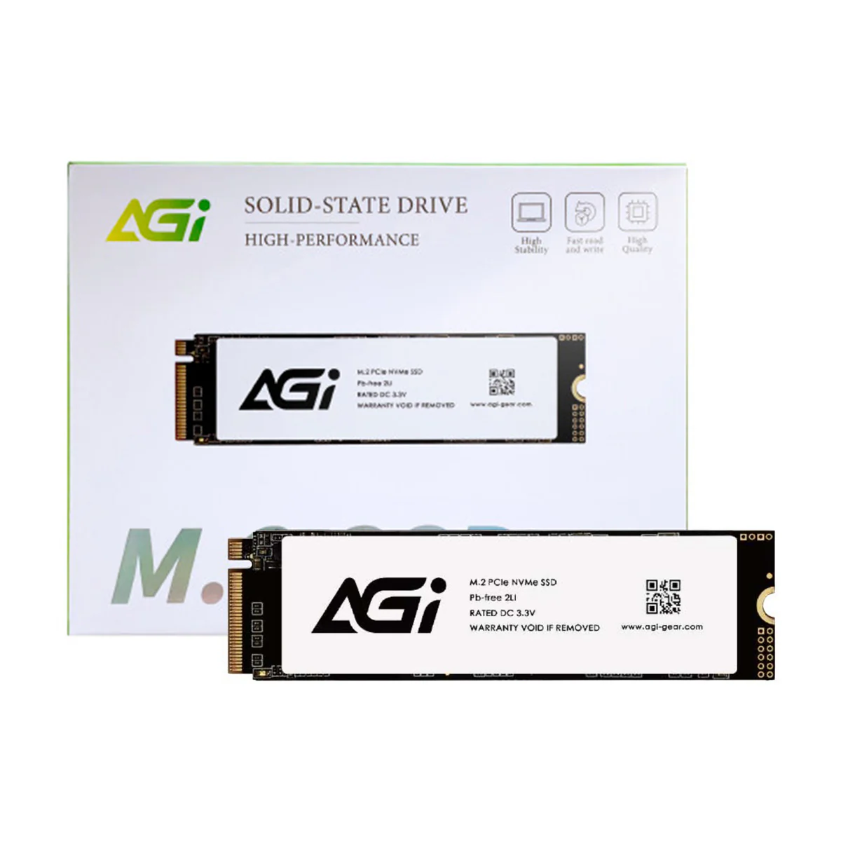 AGI AI298 512GB M.2 PCIe NVMe Gen 3x4 3000MB/s Read/1400MB/s Write Internal SSD (AGI512GIMAI298-CB) - Image 2