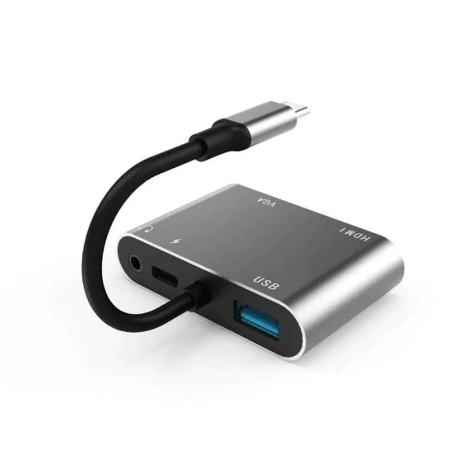 Airsky USB-C To HDTV To Hub Adapter 5 In 1 (HC-11) - Image 3
