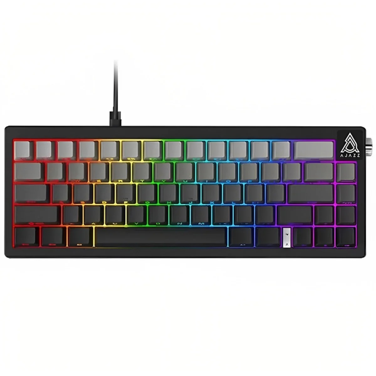 Ajazz AK650 RGB Wired 66-Key Gasket-Mounted Hot-Swappable Mechanical Keyboard (Gradient Black/Grey) (Day Dream Switch) - Image 7