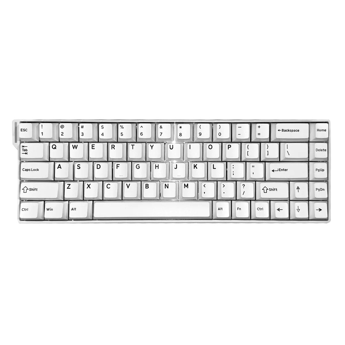 Ajazz AK680 V2 RGB Wired 68-Keys Aluminum Case Hot-Swappable Mechanical Keyboard (White) (Ice Island Switch) - Image 6