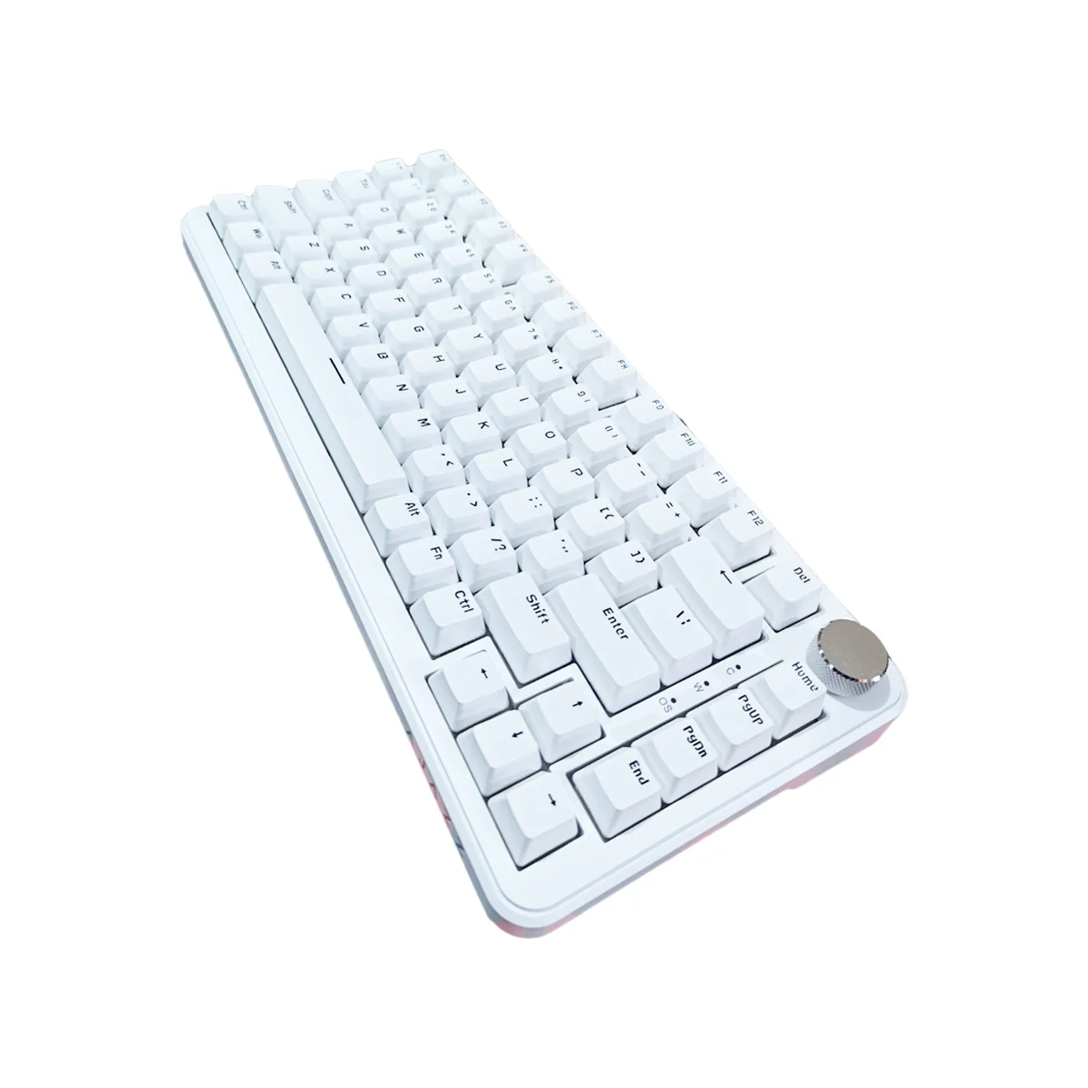 Ajazz AK820 Max No Light Wired 75% 82-Keys Gasket-Mounted South Facing Hot Swappable Mechanical Keyboard Knob (White) (Magnetic Switch) - Image 3