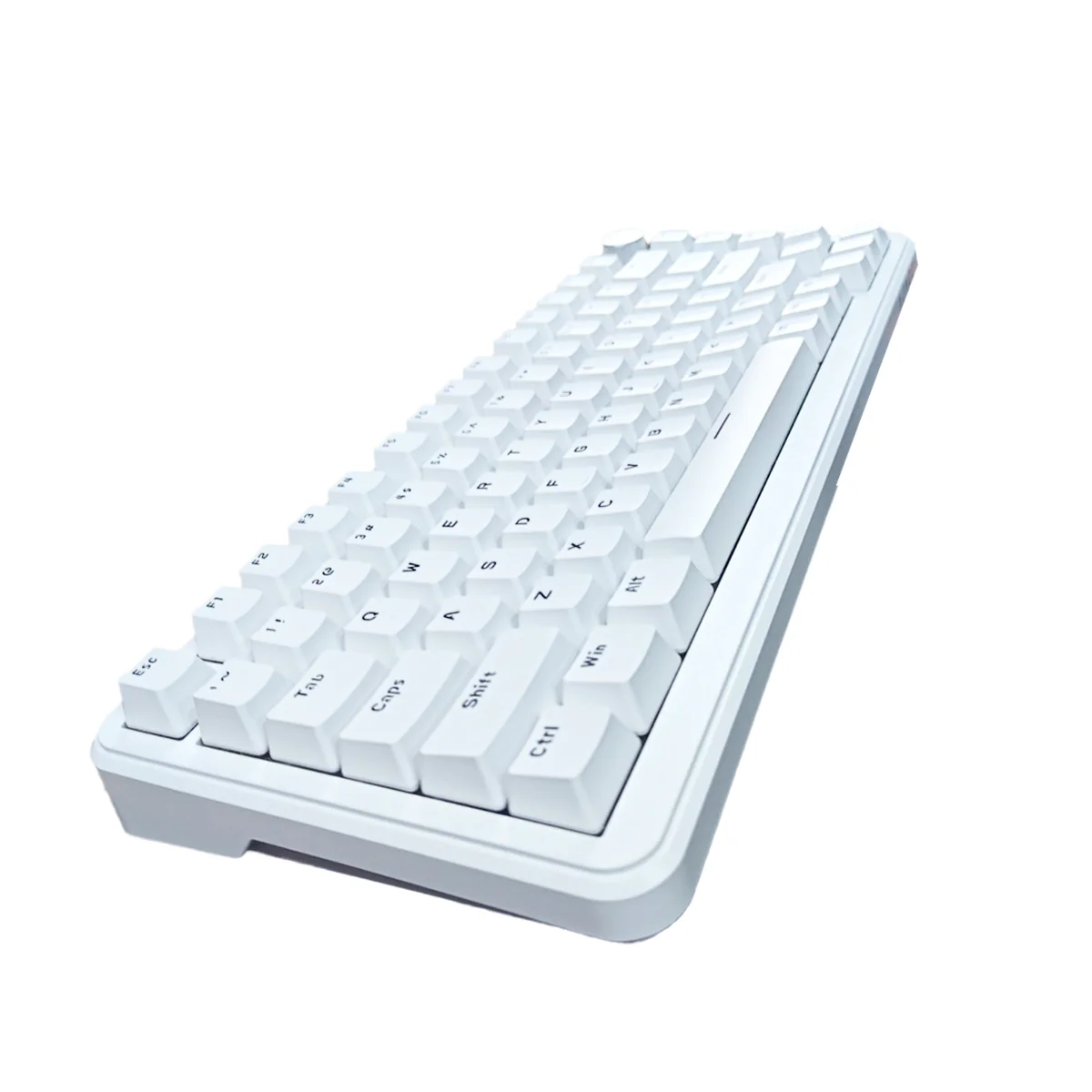 Ajazz AK820 Max No Light Wired 75% 82-Keys Gasket-Mounted South Facing Hot Swappable Mechanical Keyboard Knob (White) (Magnetic Switch) - Image 4