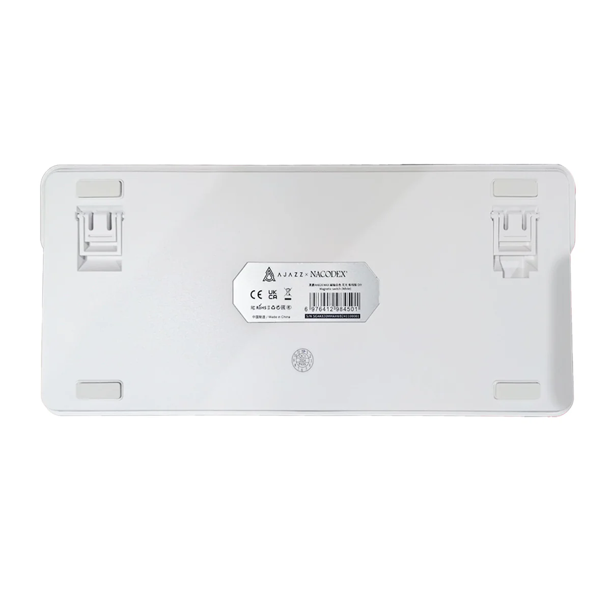 Ajazz AK820 Max No Light Wired 75% 82-Keys Gasket-Mounted South Facing Hot Swappable Mechanical Keyboard Knob (White) (Magnetic Switch) - Image 5