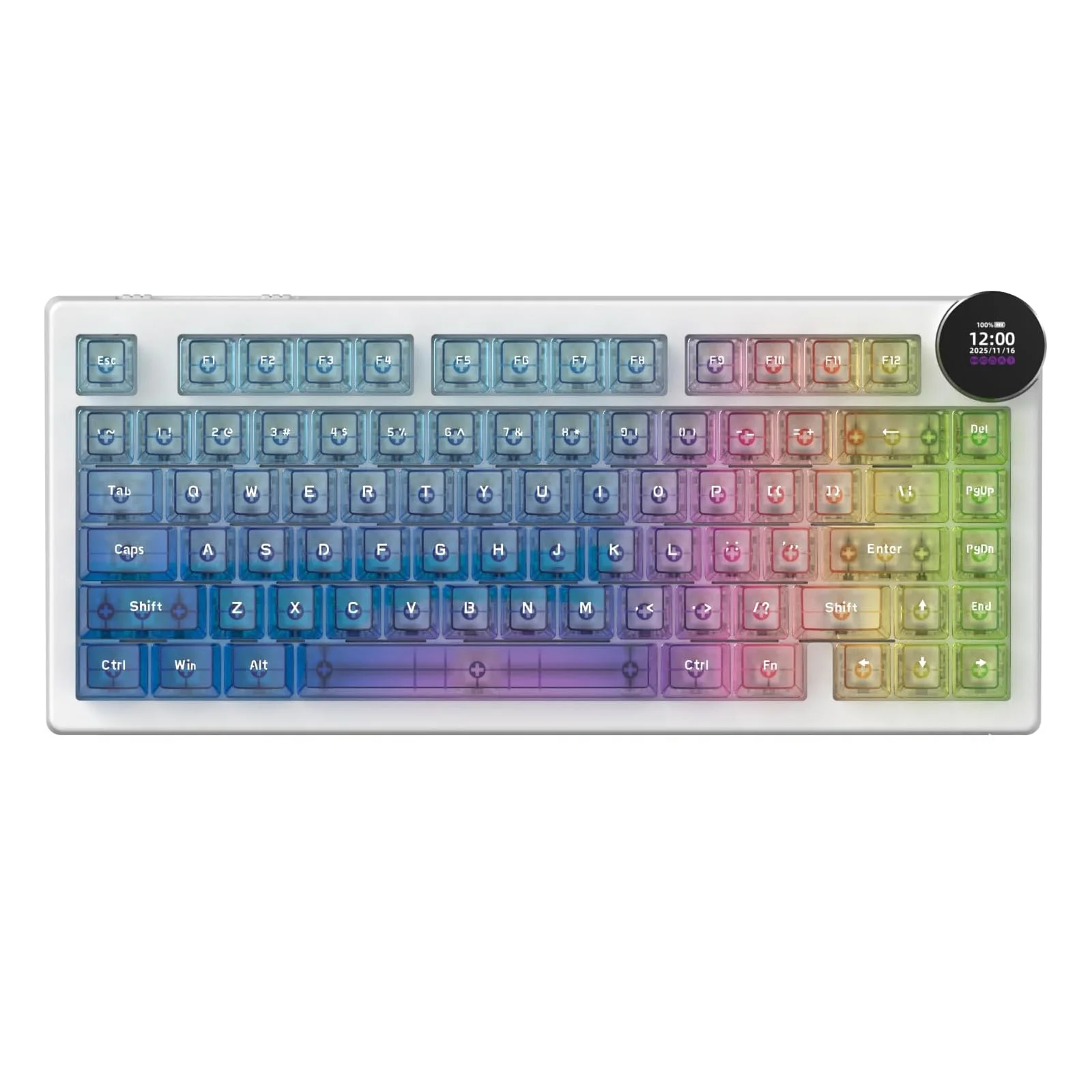 Ajazz AK820 V2 Pro RGB Tri-Mode Mechanical Keyboard (Transparent Color) (Lychee Switch) - Image 10