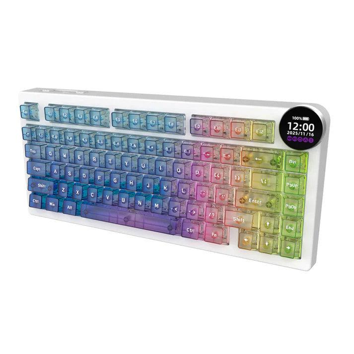 Ajazz AK820 V2 Pro RGB Tri-Mode Mechanical Keyboard (Transparent Color) (Lychee Switch) - Image 11