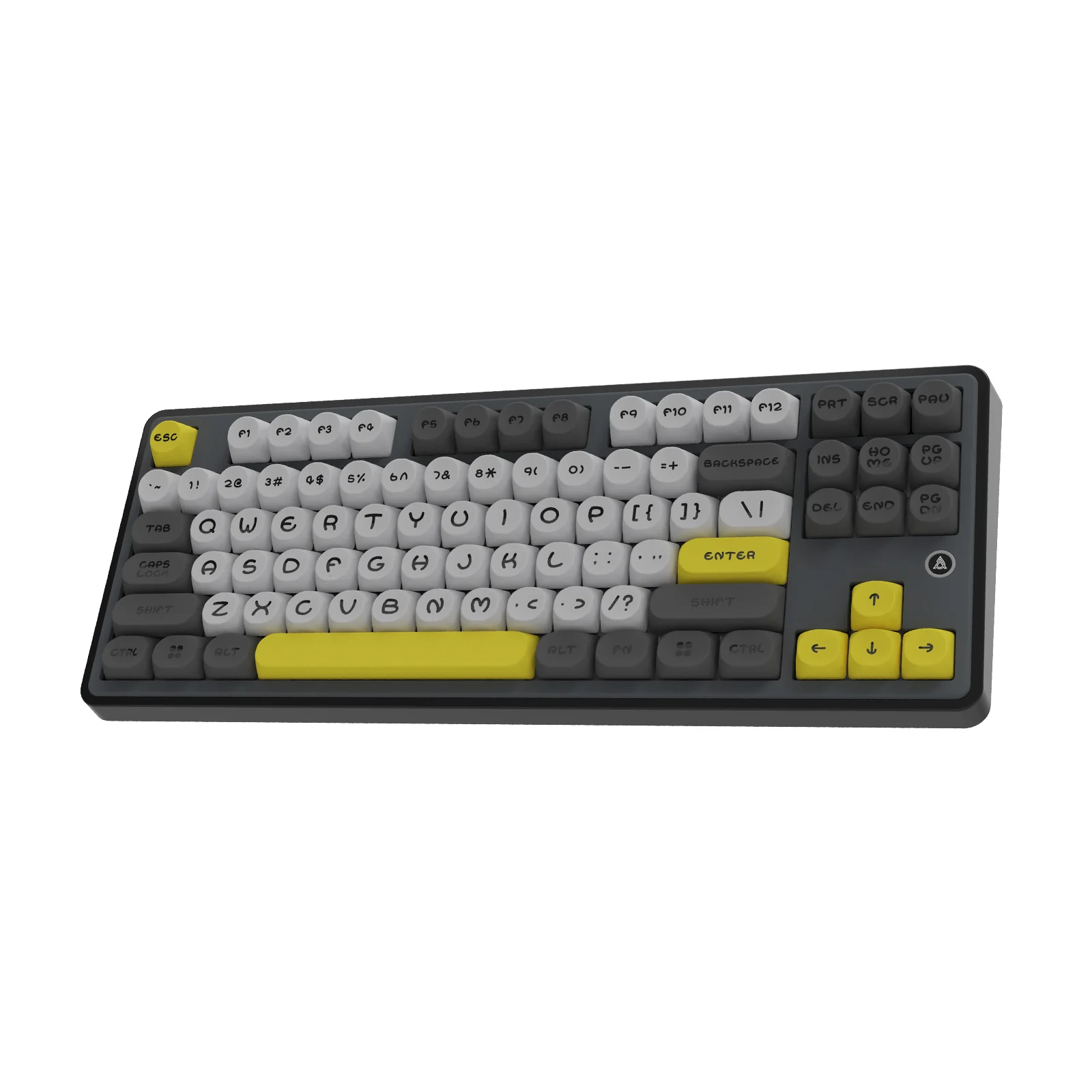 Ajazz AK870 RGB Tri-Mode 87-Keys TKL Gasket-mounted Hot Swappable Mechanical Keyboard (Black/Grey/Yellow) (Maillard Switch) - Image 3
