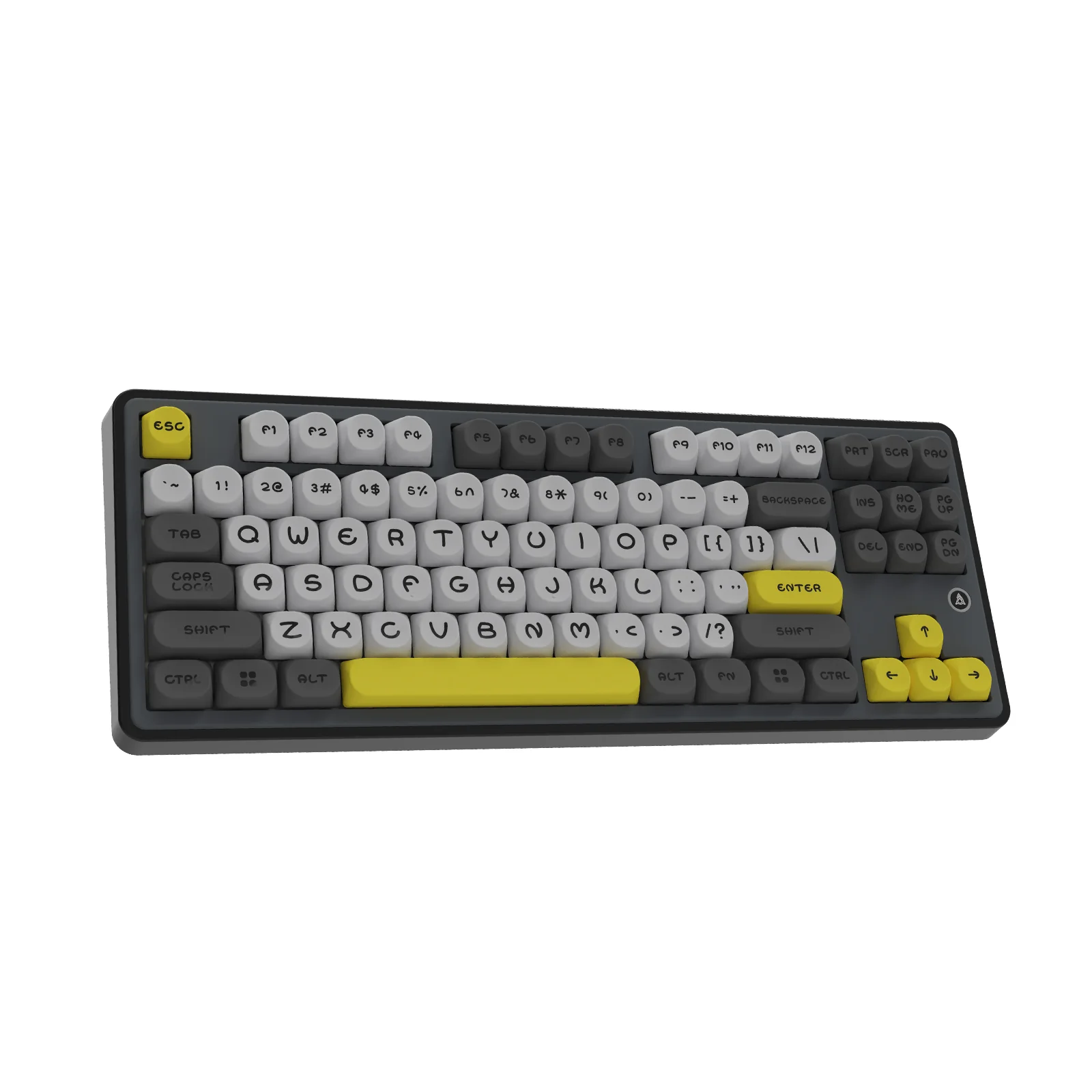 Ajazz AK870 RGB Tri-Mode 87-Keys TKL Gasket-mounted Hot Swappable Mechanical Keyboard (Black/Grey/Yellow) (Maillard Switch) - Image 4