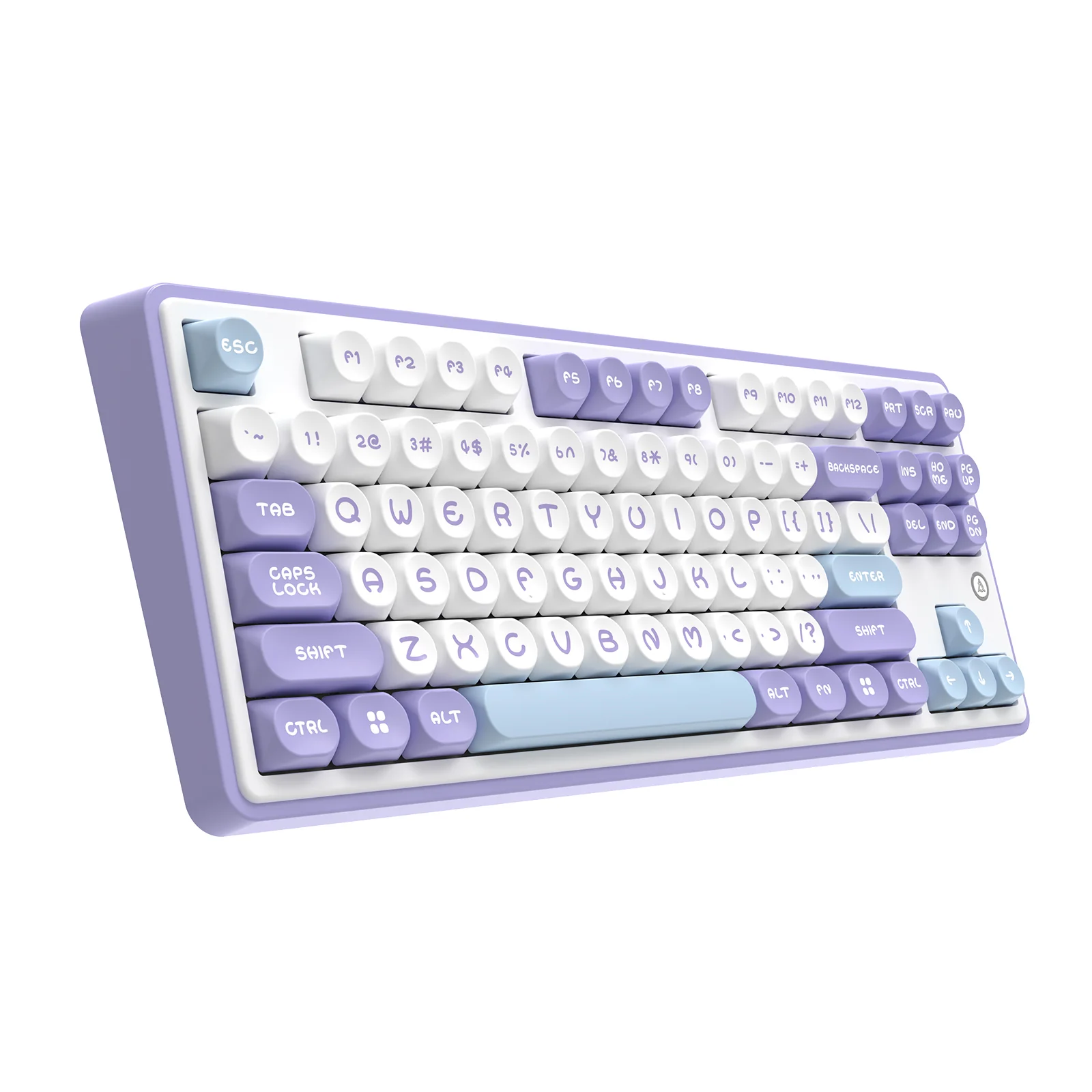 Ajazz AK870 RGB Tri-Mode 87-Keys TKL Gasket-mounted Hot Swappable Mechanical Keyboard (Purple/White/Blue) (Maillard Switch) - Image 4