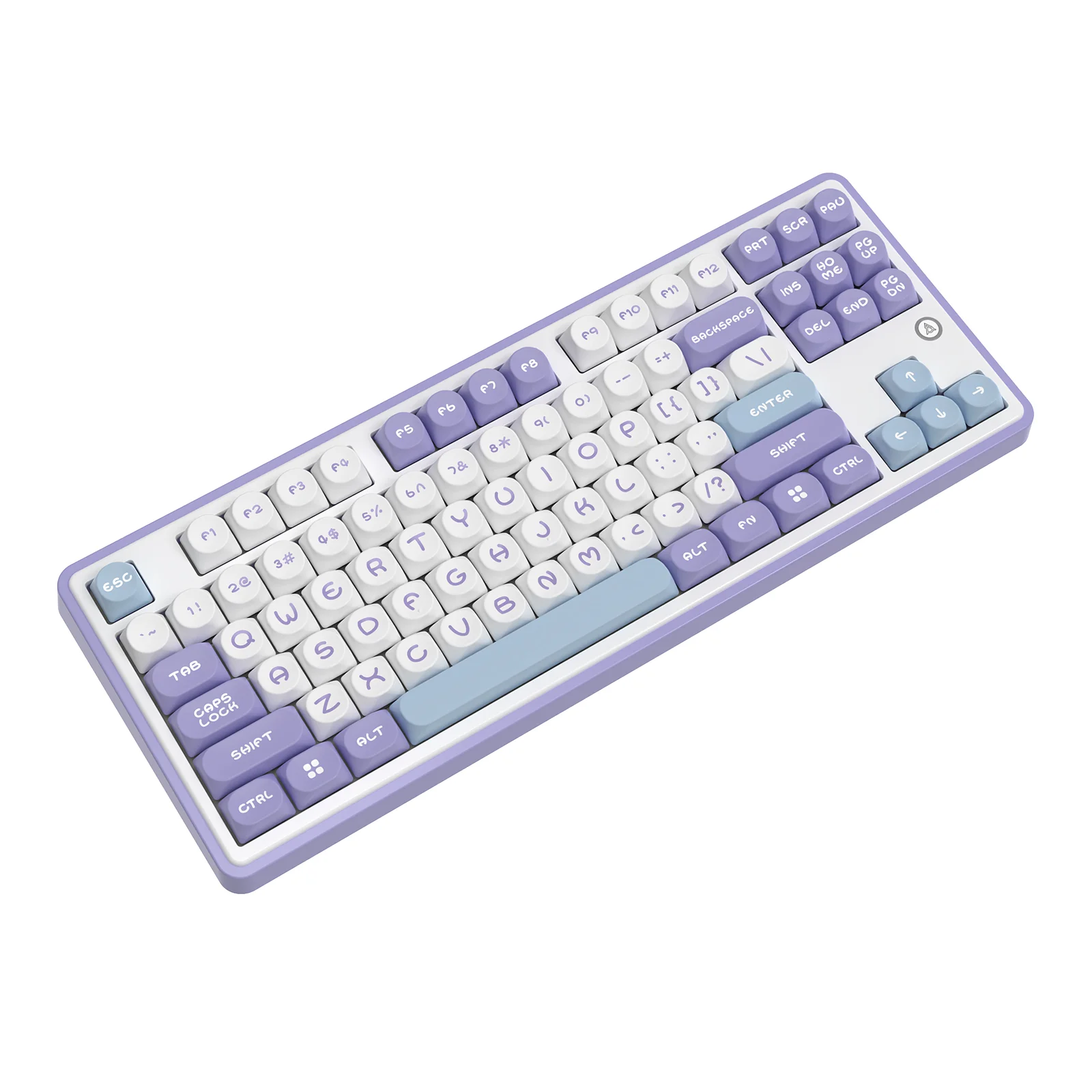 Ajazz AK870 RGB Tri-Mode 87-Keys TKL Gasket-mounted Hot Swappable Mechanical Keyboard (Purple/White/Blue) (Maillard Switch) - Image 5
