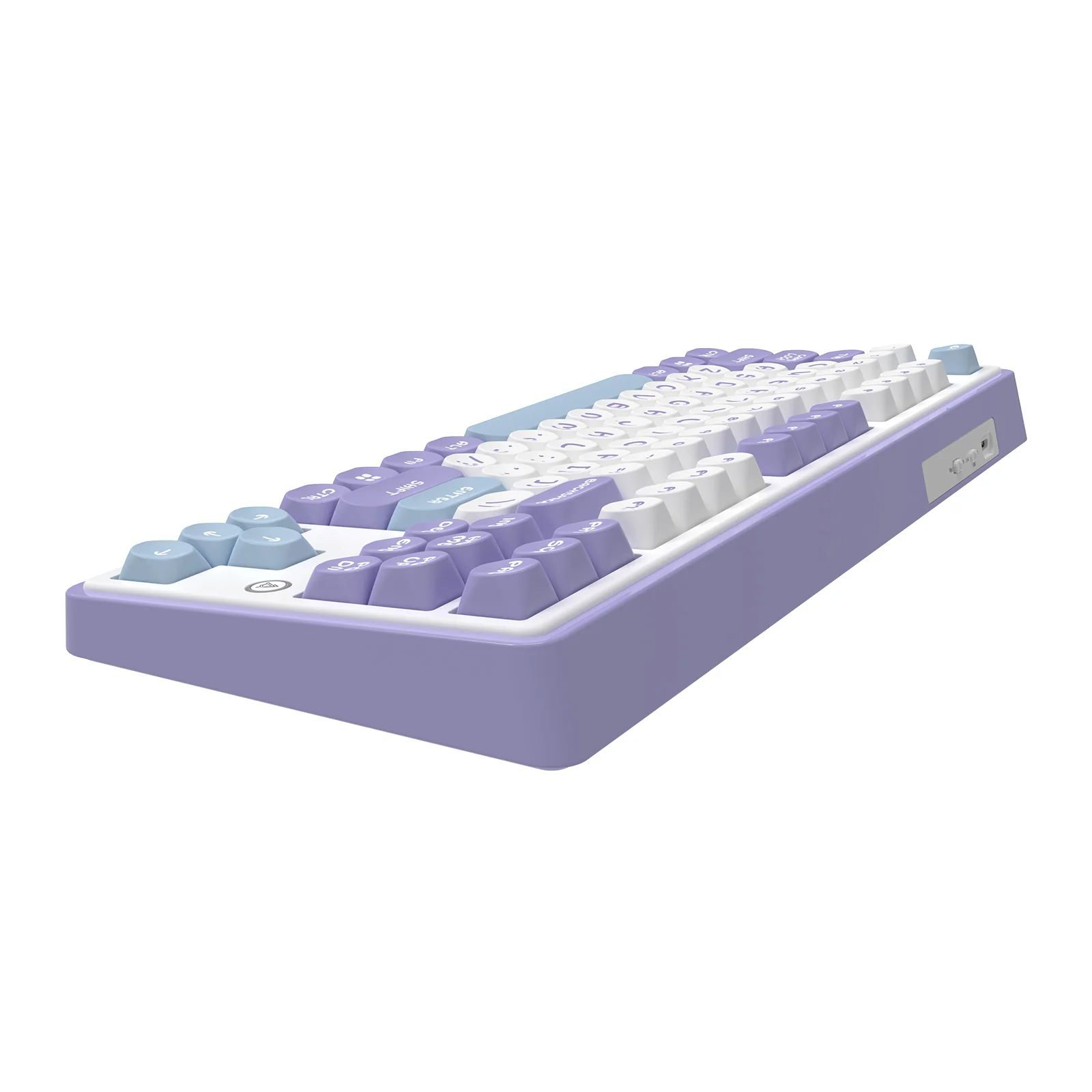 Ajazz AK870 RGB Tri-Mode 87-Keys TKL Gasket-mounted Hot Swappable Mechanical Keyboard (Purple/White/Blue) (Maillard Switch) - Image 6