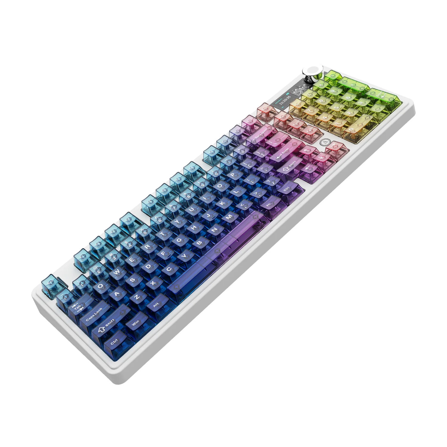 Ajazz AK980 V2 Pro RGB Tri-Mode Mechanical Keyboard (Transparent Blue Purple Pink Orange) (Lichee Switch) - Image 11