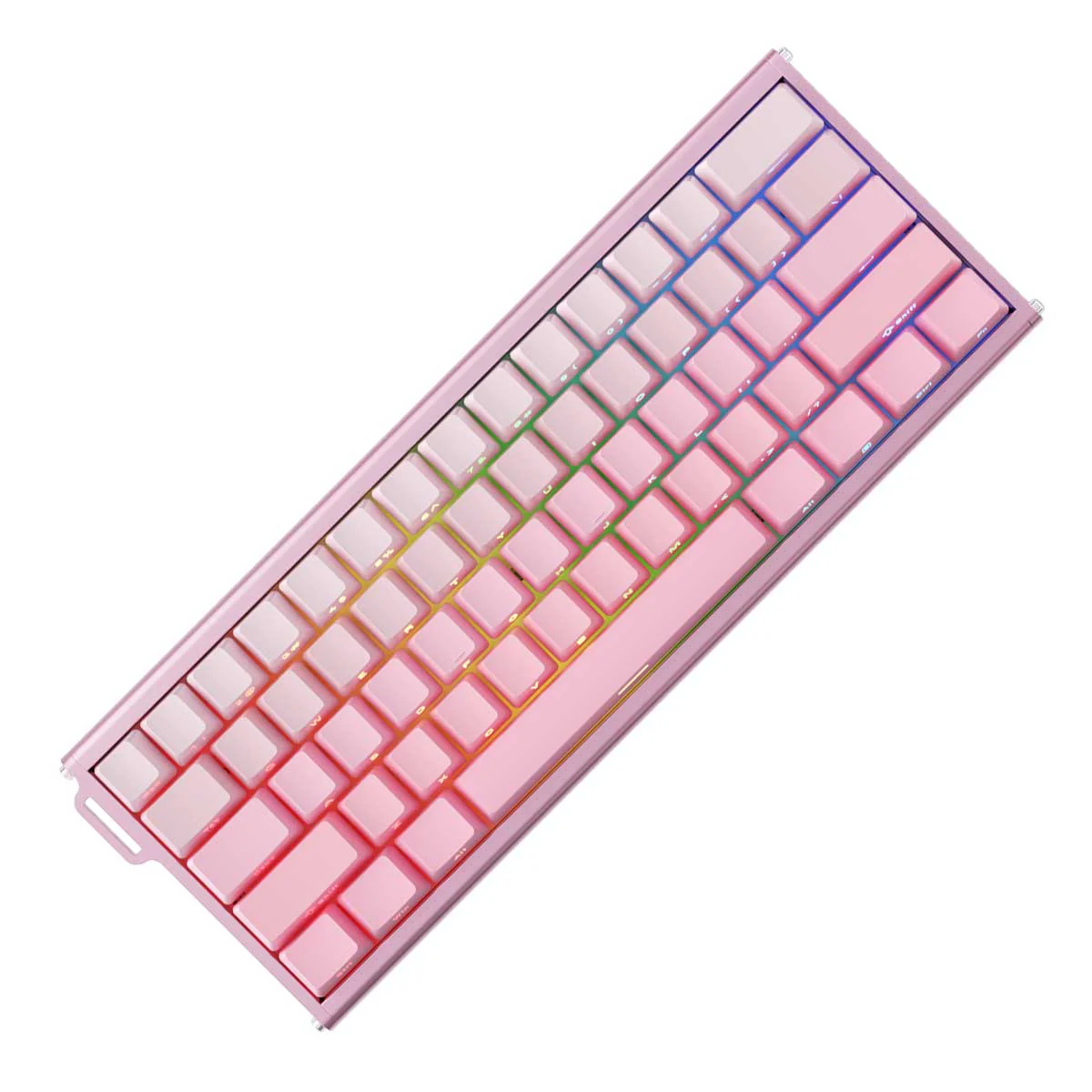 Ajazz ALUX60 RGB Wired 61-Keys Aluminum CNC Case Hot-Swappable Mechanical Keyboard (Gradient Pink) (Magnetic Powder Shaft Switch) - Image 6